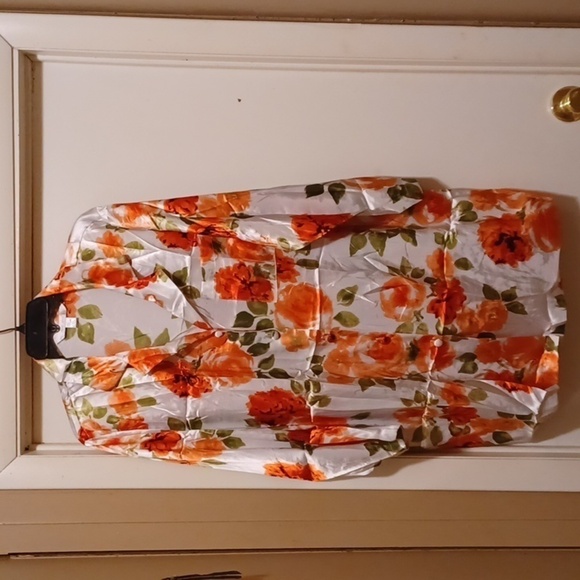 CACIQUE LINGERIE 2Pc Long Sleeve Button Down Pajama Shirt & Pants Set - Sz 14/16 - Picture 3 of 8